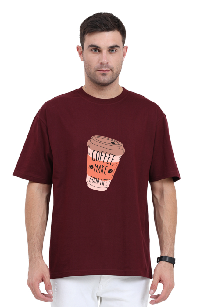 Unisex Oversize coffee mug cotton Tee