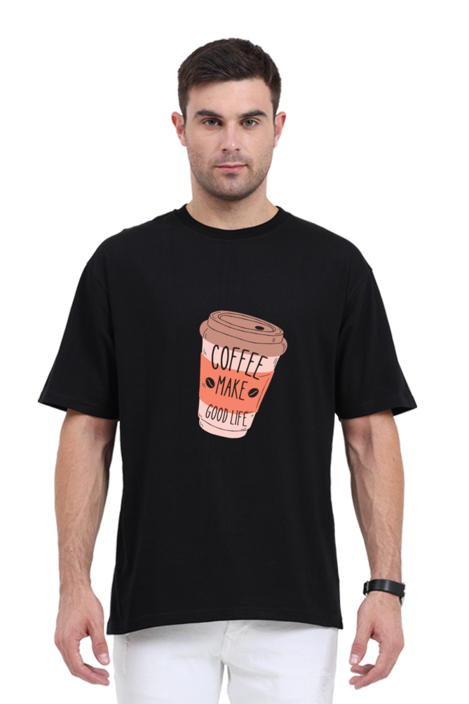 Unisex Oversize coffee mug cotton Tee