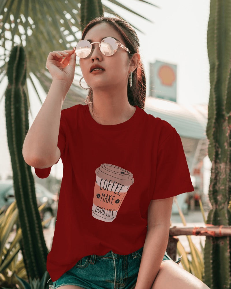 Unisex Oversize coffee mug cotton Tee