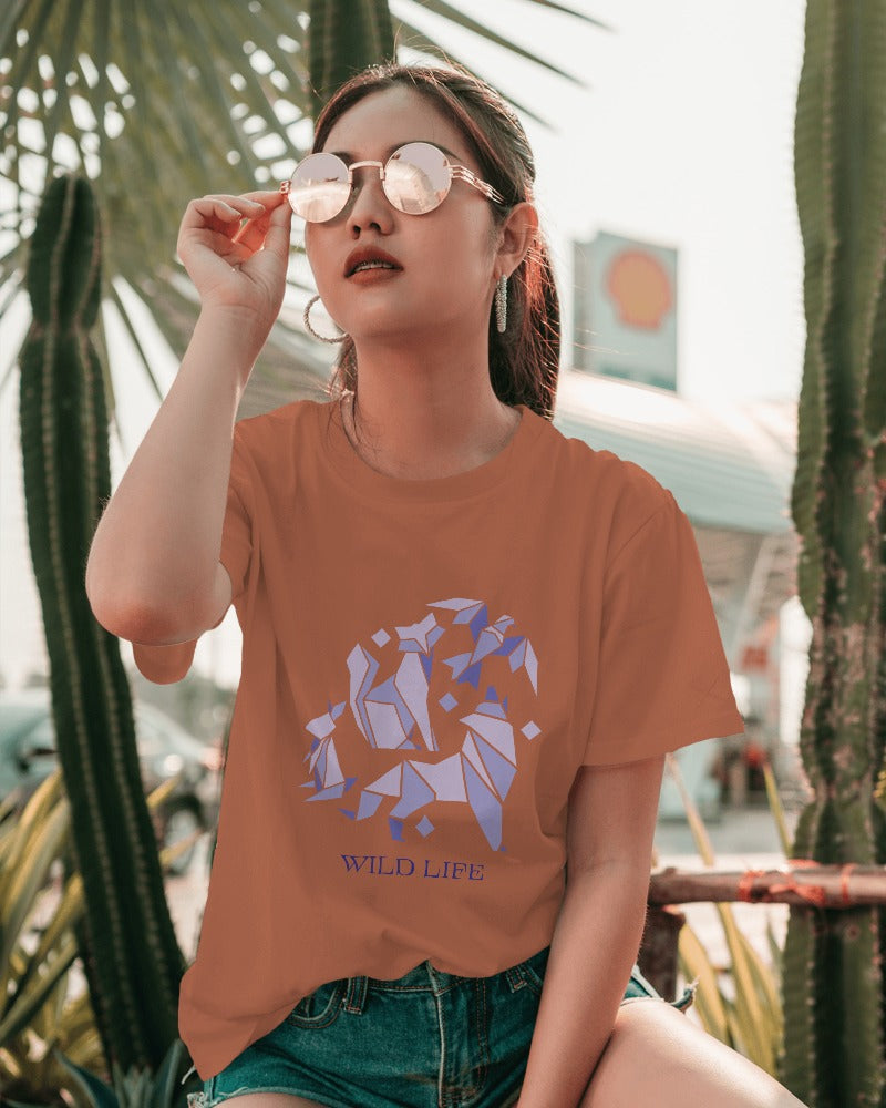 Oversized Unisex Wild Life Love Tee