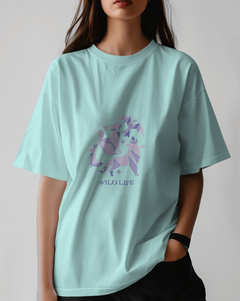 Oversized Unisex Wild Life Love Tee